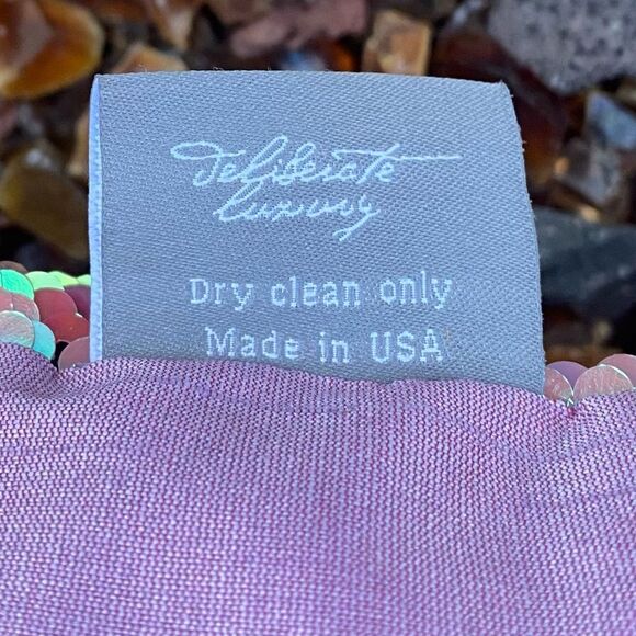 NWOT NEW Two (2) Aviva Stanoff  Sequin Blush Pink Luxury Designer Pillows - Picture 9 of 9